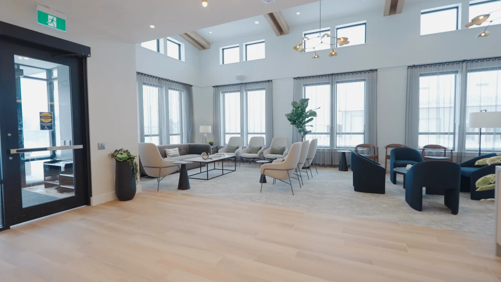 A welcoming patient area inside a modern dental practice