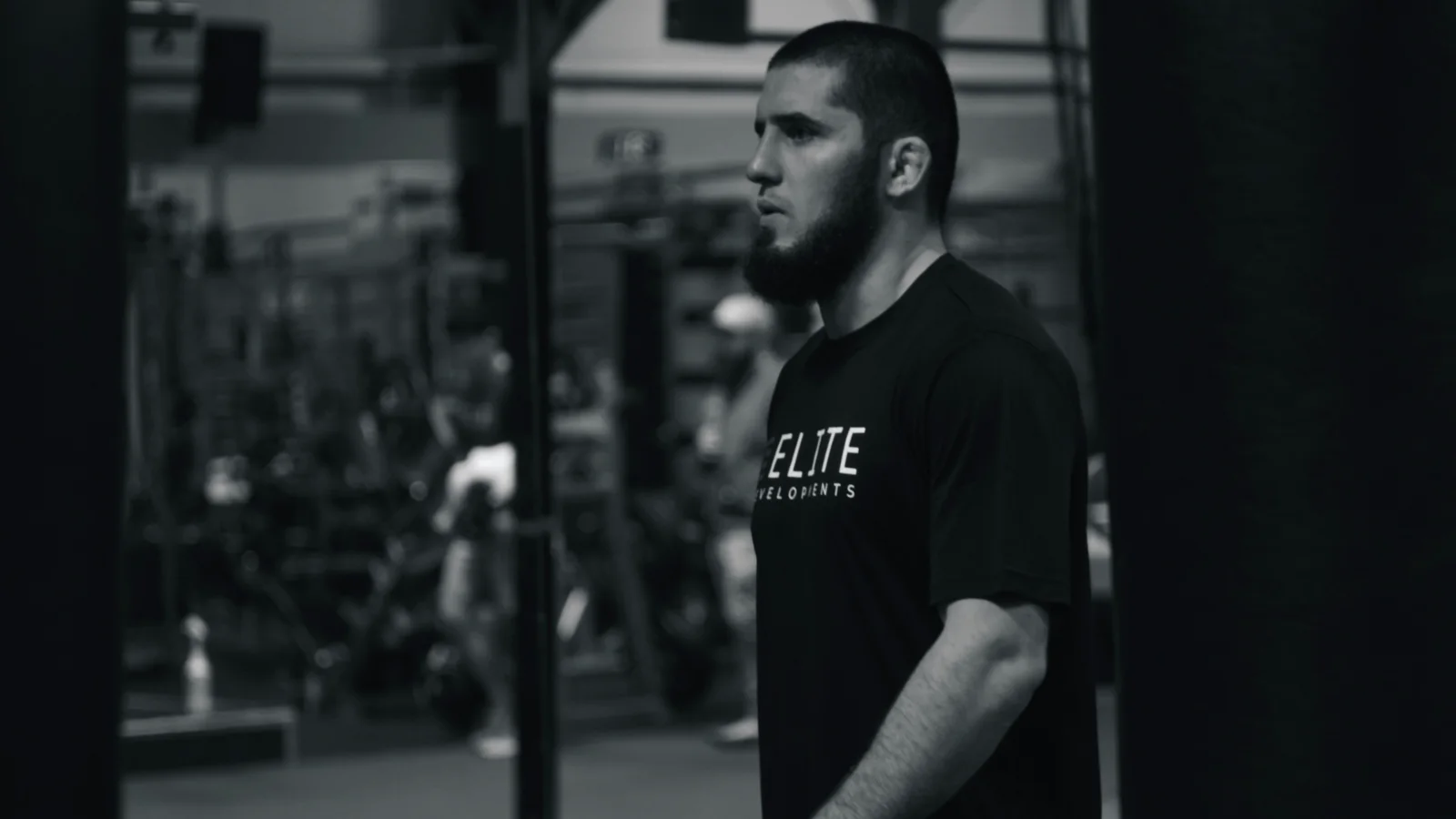 An athlete training inside a professional gym