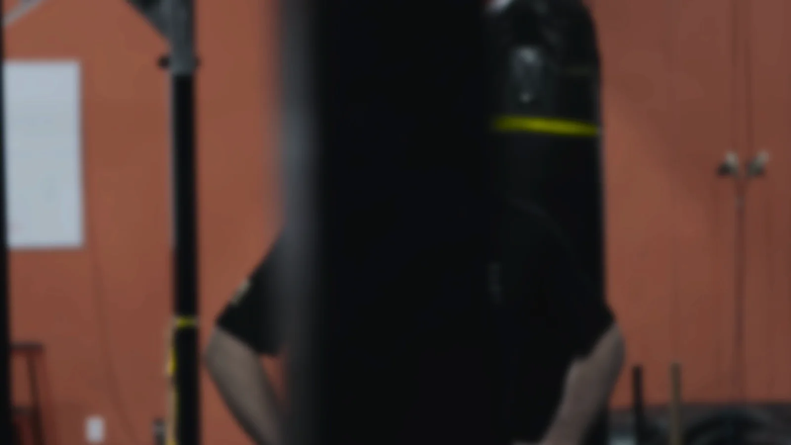 An athlete preparing between rounds of training