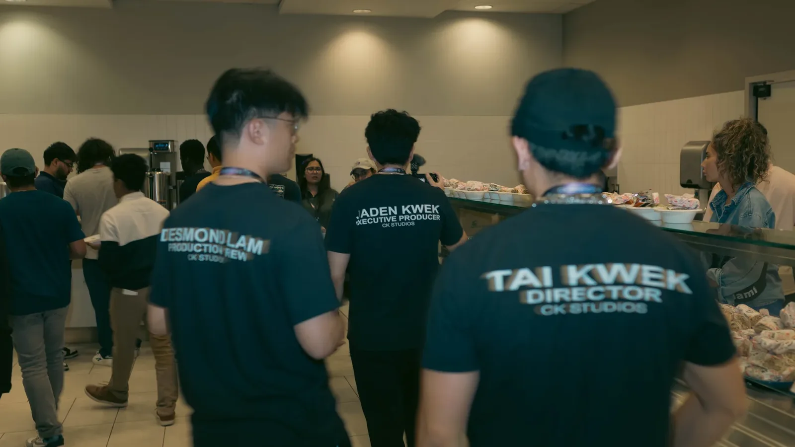 The CK production team working together at a business event